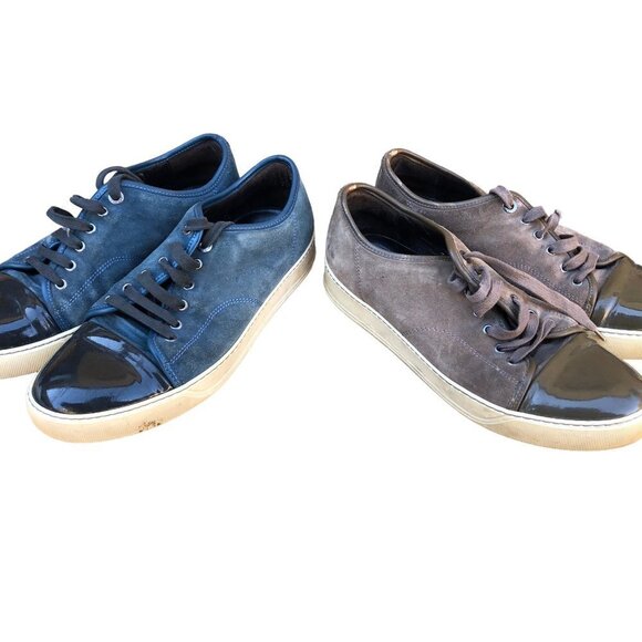 BUNDLE of 2 Lanvin Shoes - Brown and Blue Size 8 - Picture 6 of 6